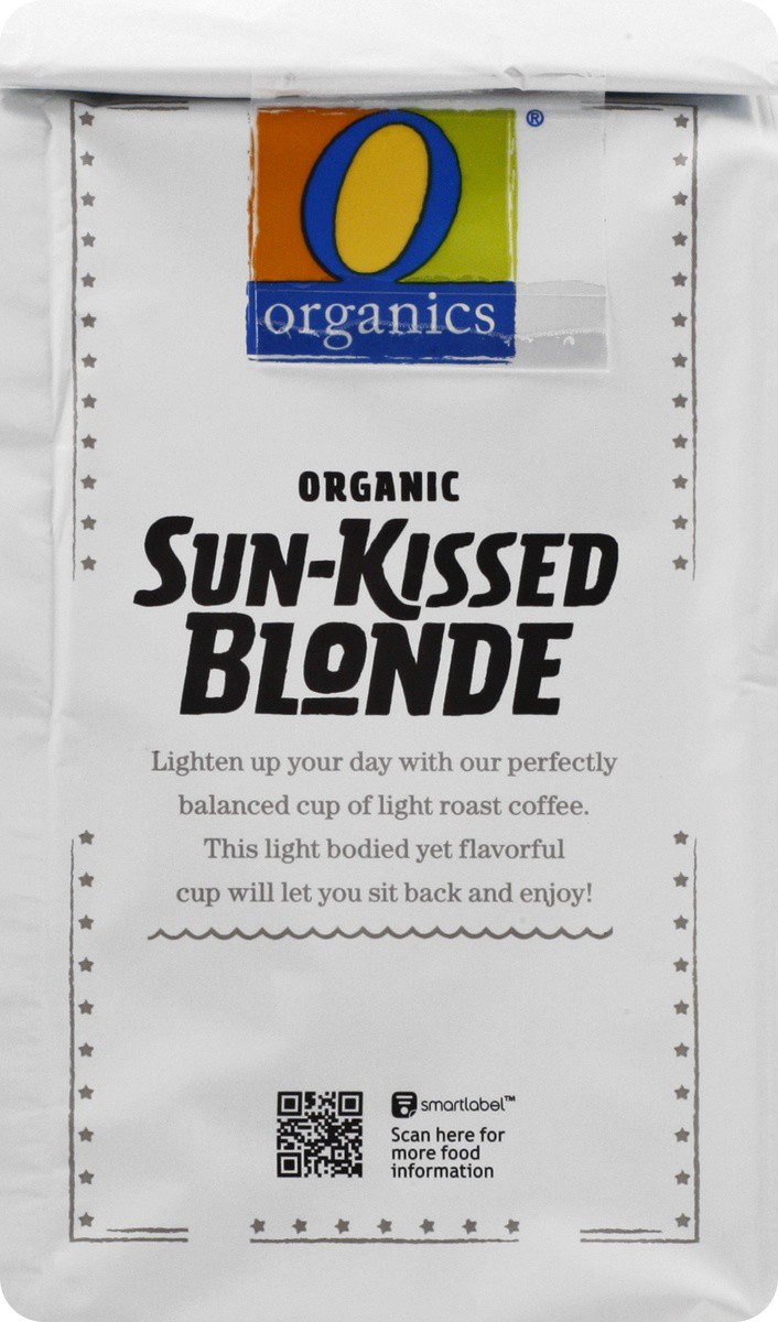 slide 4 of 9, O Organics Coffee Sun Kissed Blonde Ground, 10 oz