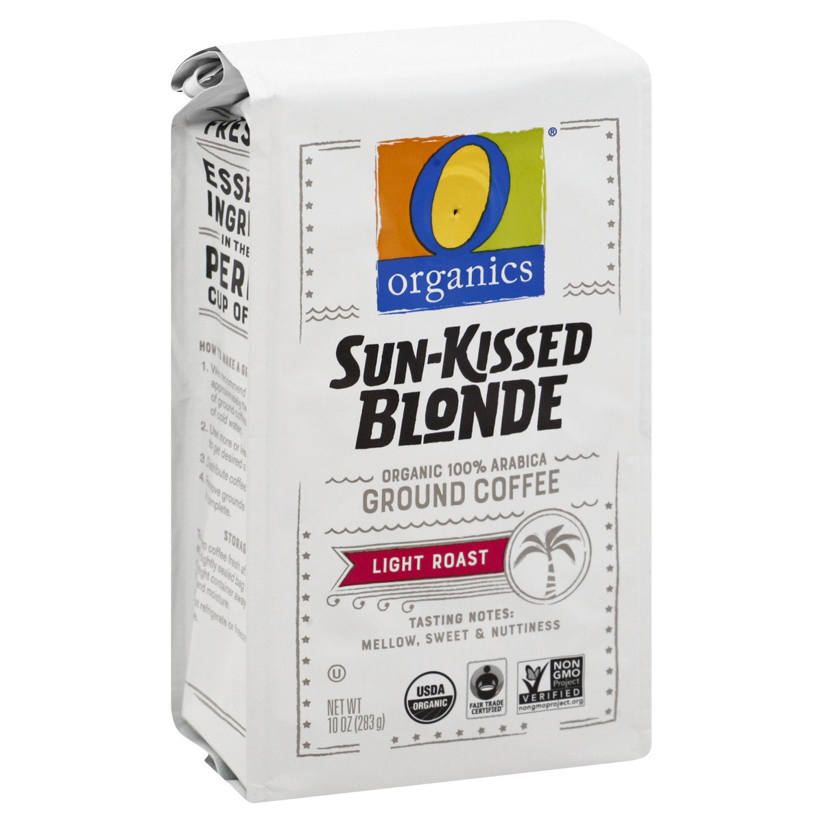 slide 1 of 9, O Organics Coffee Sun Kissed Blonde Ground, 10 oz
