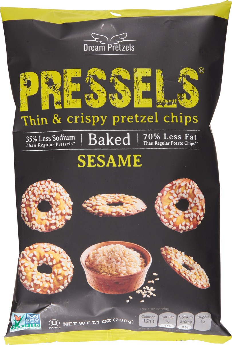 slide 10 of 13, Dream Pretzels Sesame Pretzel Chips 7.1 oz, 7.1 oz