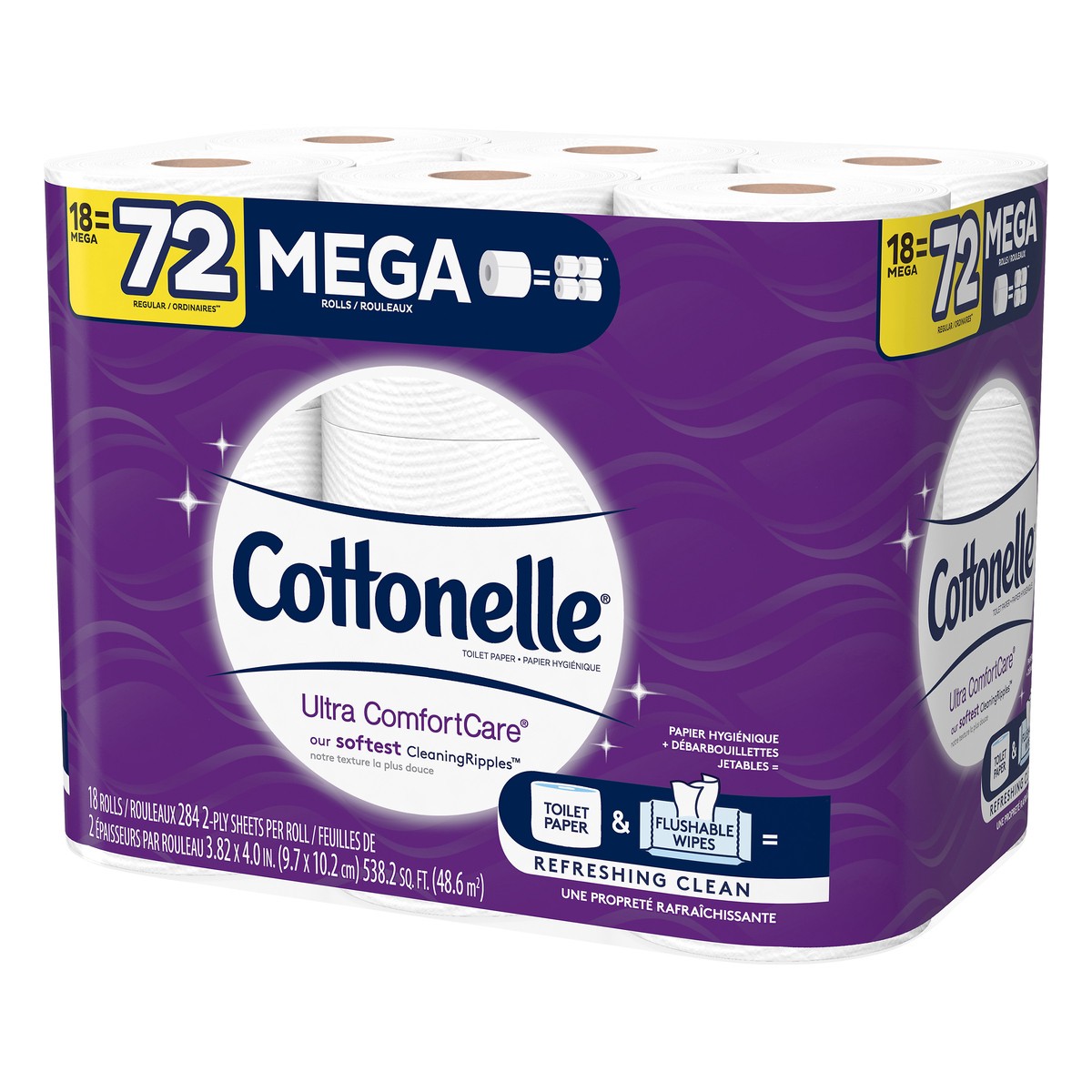 slide 2 of 11, Cottonelle Bath Tissue Mega 18Ct, 18 ct