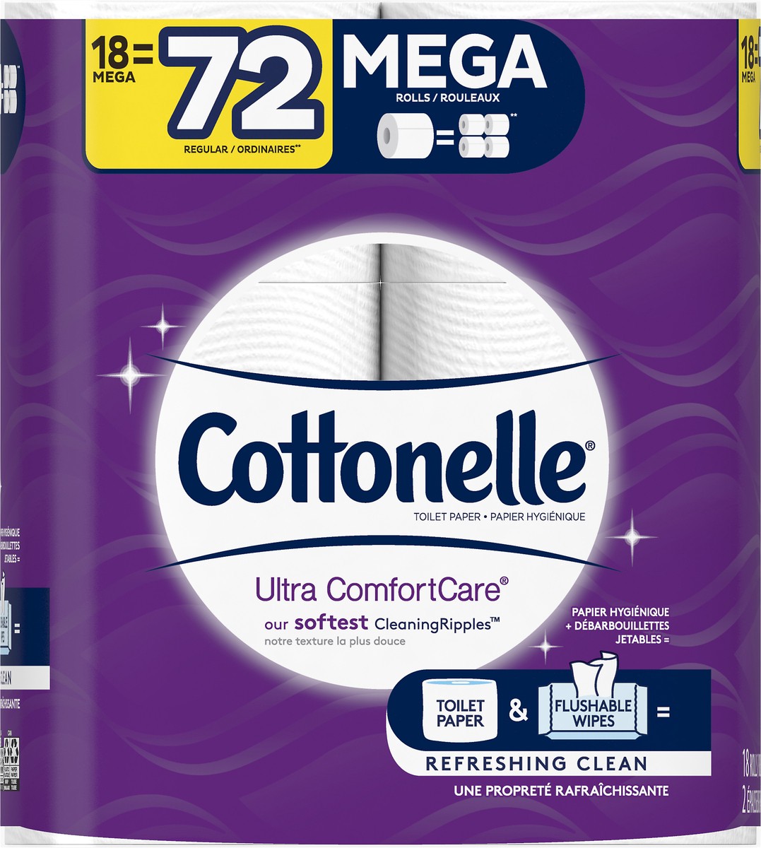 slide 7 of 11, Cottonelle Bath Tissue Mega 18Ct, 18 ct