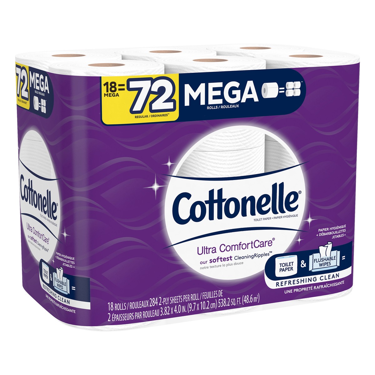 slide 9 of 11, Cottonelle Bath Tissue Mega 18Ct, 18 ct