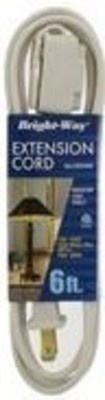 slide 1 of 1, Bright-Way Extension Cord - White, 6 ft