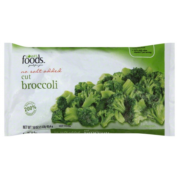 slide 1 of 1, Lowes Foods Cut Broccoli No Salt Added, 16 oz