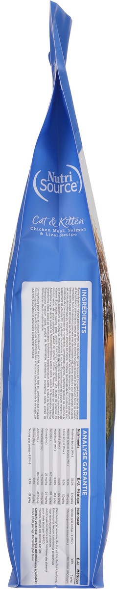 slide 3 of 14, NutriSource with Wholesome Grains For All Life Stages Chicken Meal, Salmon & Liver Recipe Cat Food 12 lb, 192 oz