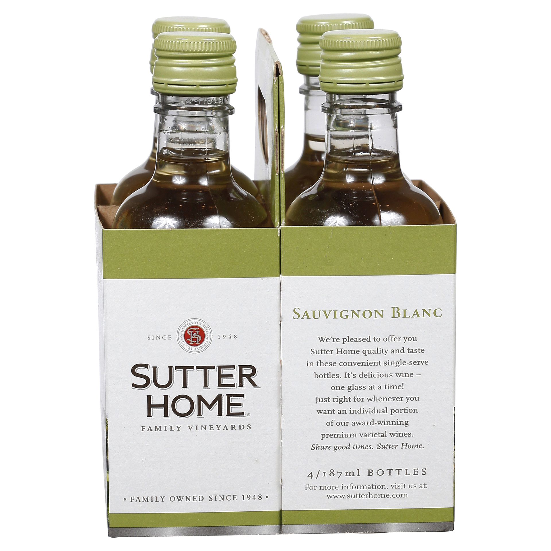 slide 7 of 17, Sutter Home Sauvignon Blanc 4 - 187 ml Bottles, 4 ct; 187 ml