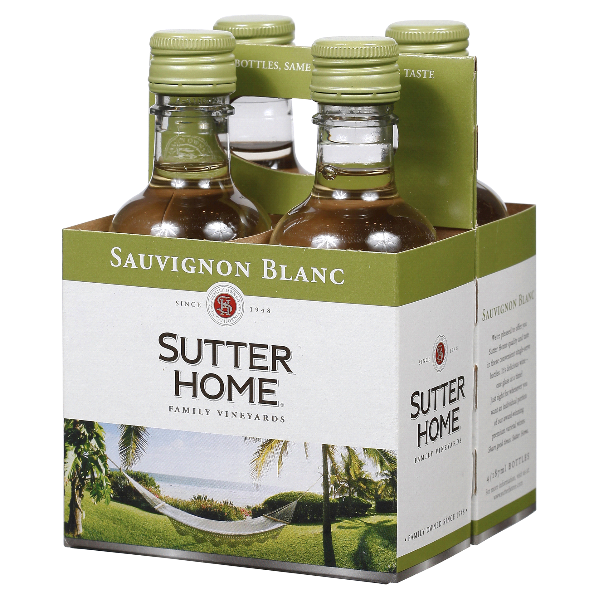 slide 5 of 17, Sutter Home Sauvignon Blanc 4 - 187 ml Bottles, 4 ct; 187 ml