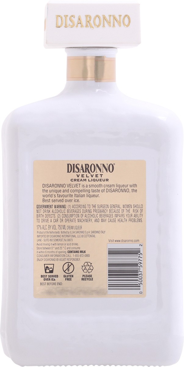 slide 2 of 9, Disaronno Velvet Cream Liqueur 750 ml Bottle, 750 ml