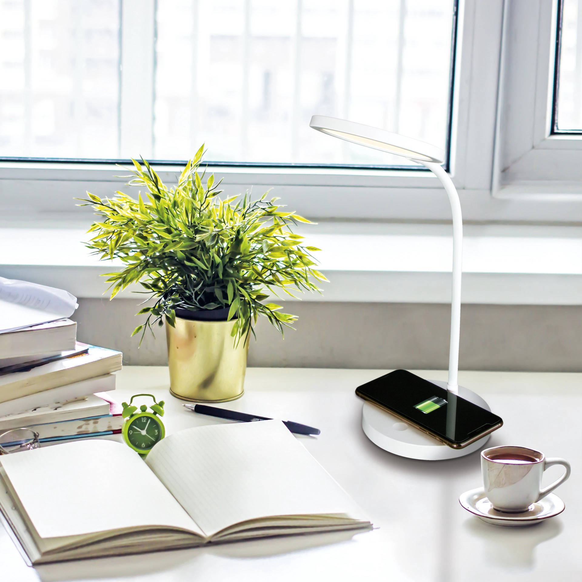 slide 2 of 9, Ott Lite Good Housekeeping By Ottlite Circular Led Desk Lamp, cri