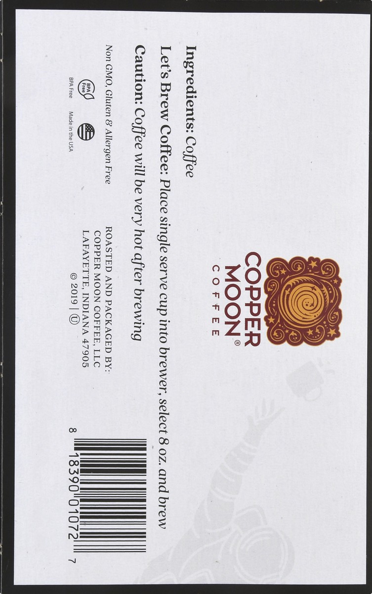 slide 3 of 10, Copper Moon Medium Roast Cups Kona Blend Coffee 12 ea, 12 ct