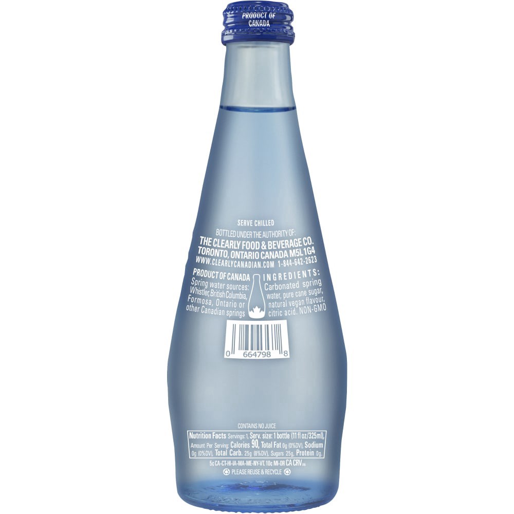 slide 2 of 2, Clearly Canadian Sparkling Water Beverage - 325 ml, 325 ml