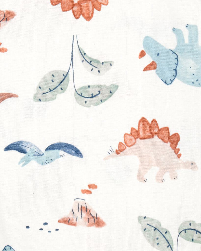 slide 4 of 6, Carter's Carters Baby 5-Pack Dinosaur Short-Sleeve Cotton Bodysuits Multi 9M, 1 ct