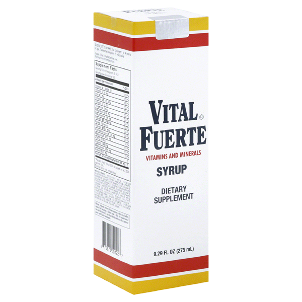 slide 1 of 1, Vital Fuerte Vitamin/Mineral Syrup, 9.29 oz