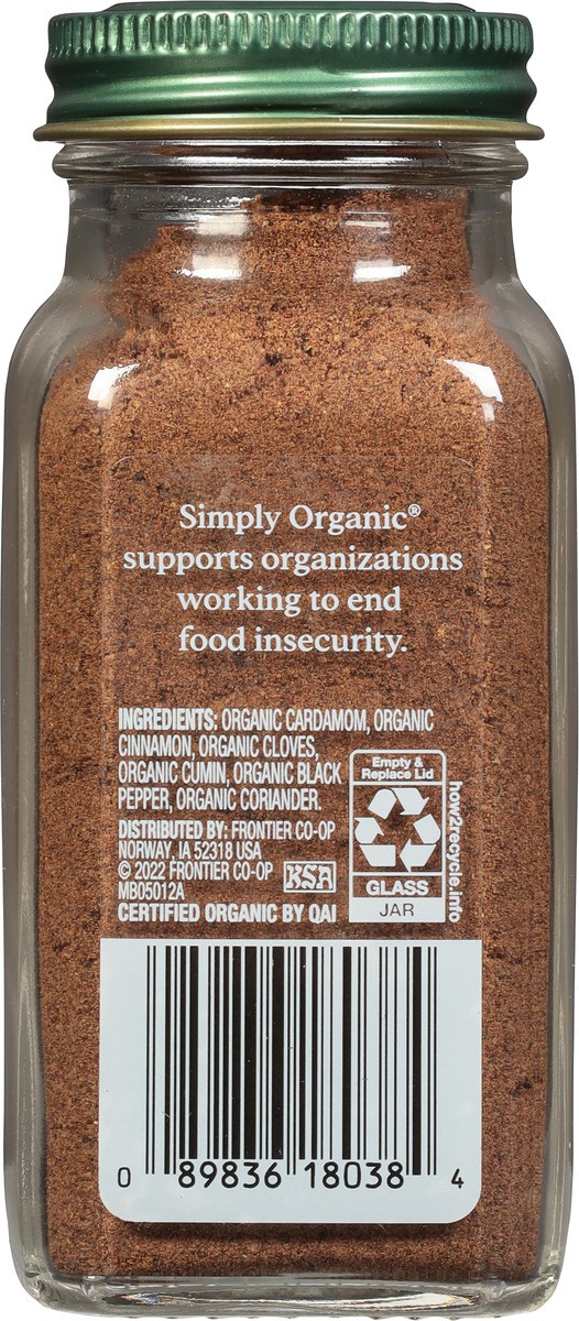 slide 5 of 9, Simply Organic Garam Masala, 3 oz