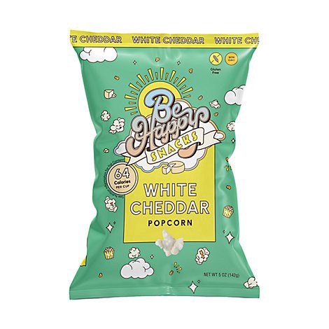 slide 1 of 1, Be Happy Snacks White Cheddar - 5 Oz, 5 oz