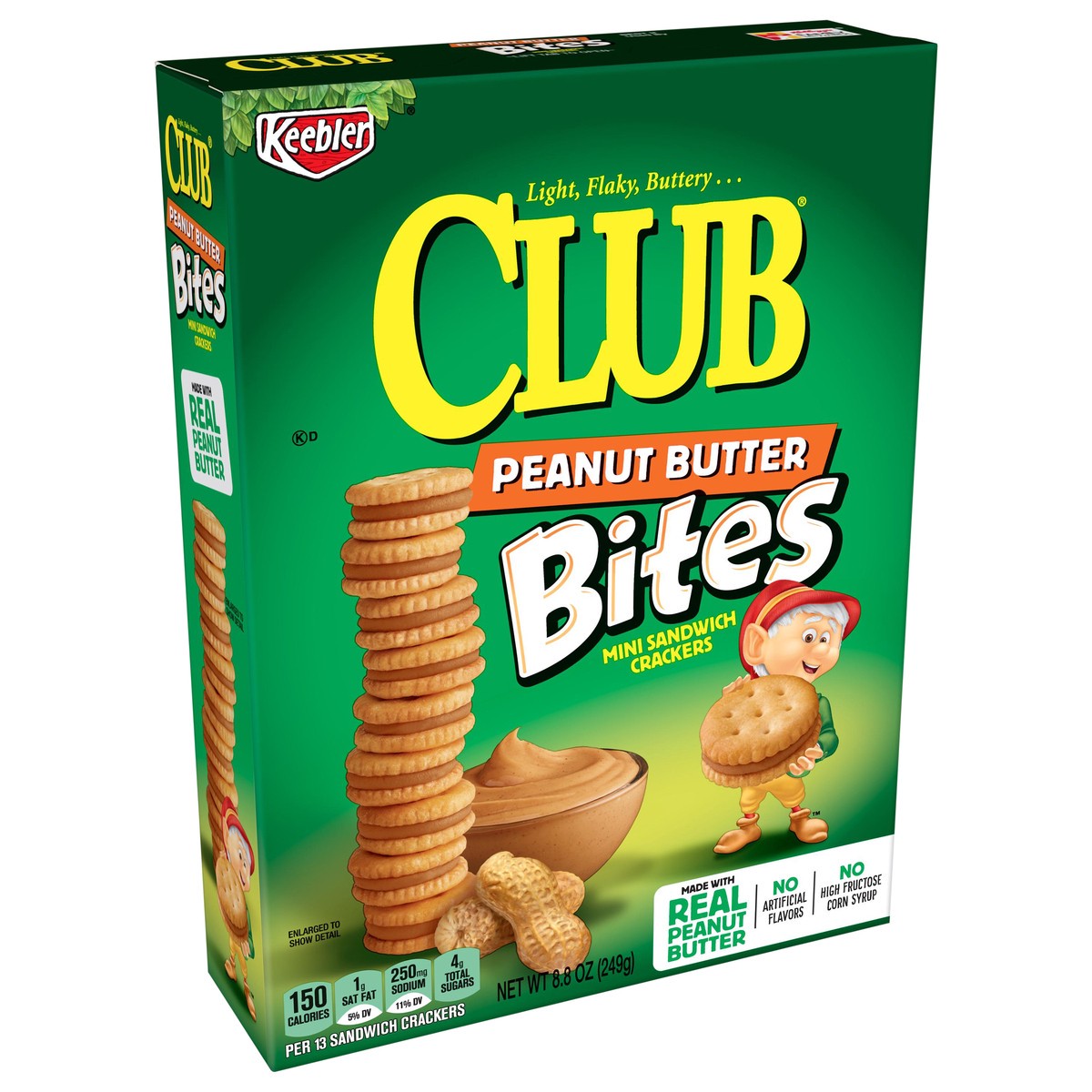 slide 2 of 10, Keebler Peanut Butter Bites Club Crackers, 8.8 oz