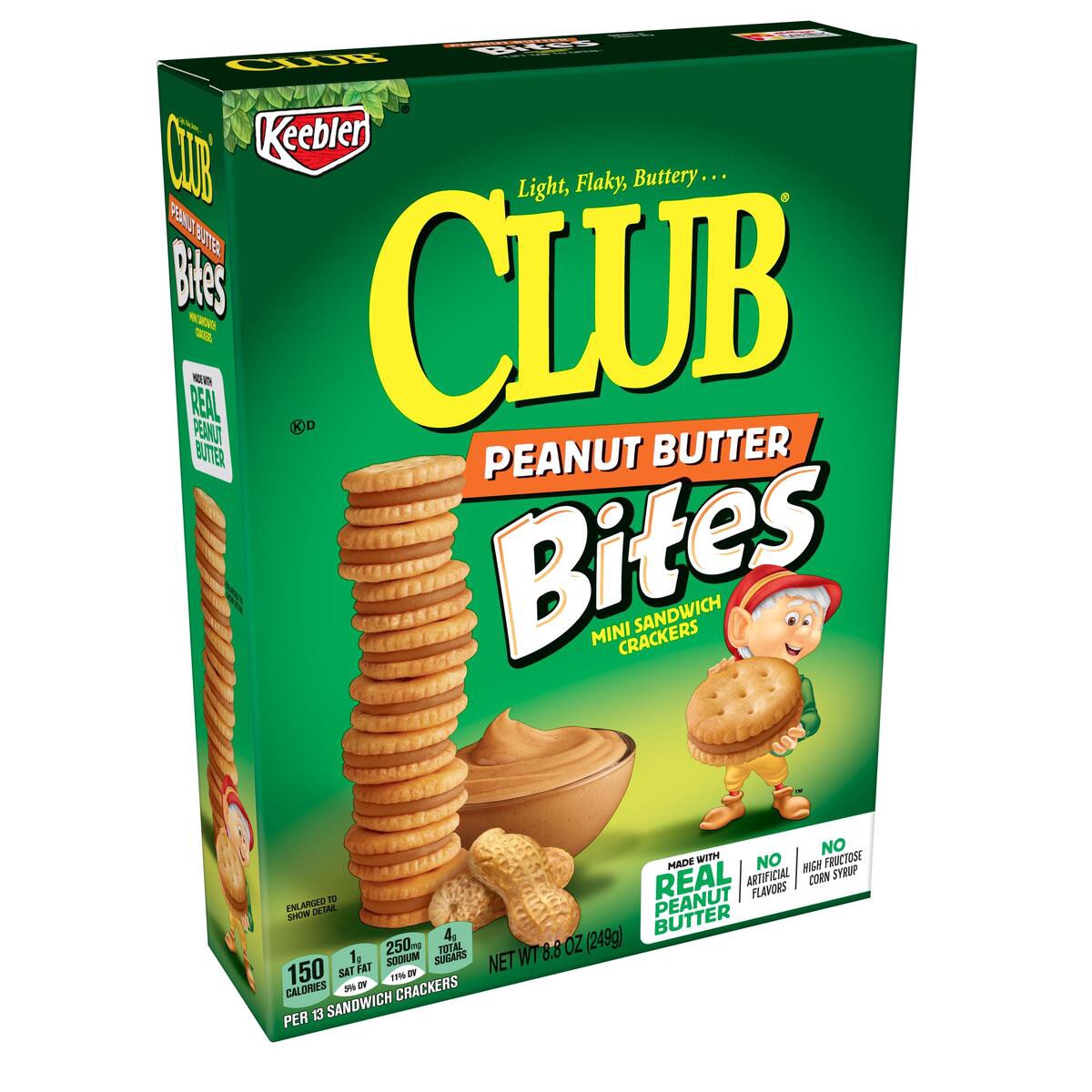 slide 1 of 10, Keebler Peanut Butter Bites Club Crackers, 8.8 oz