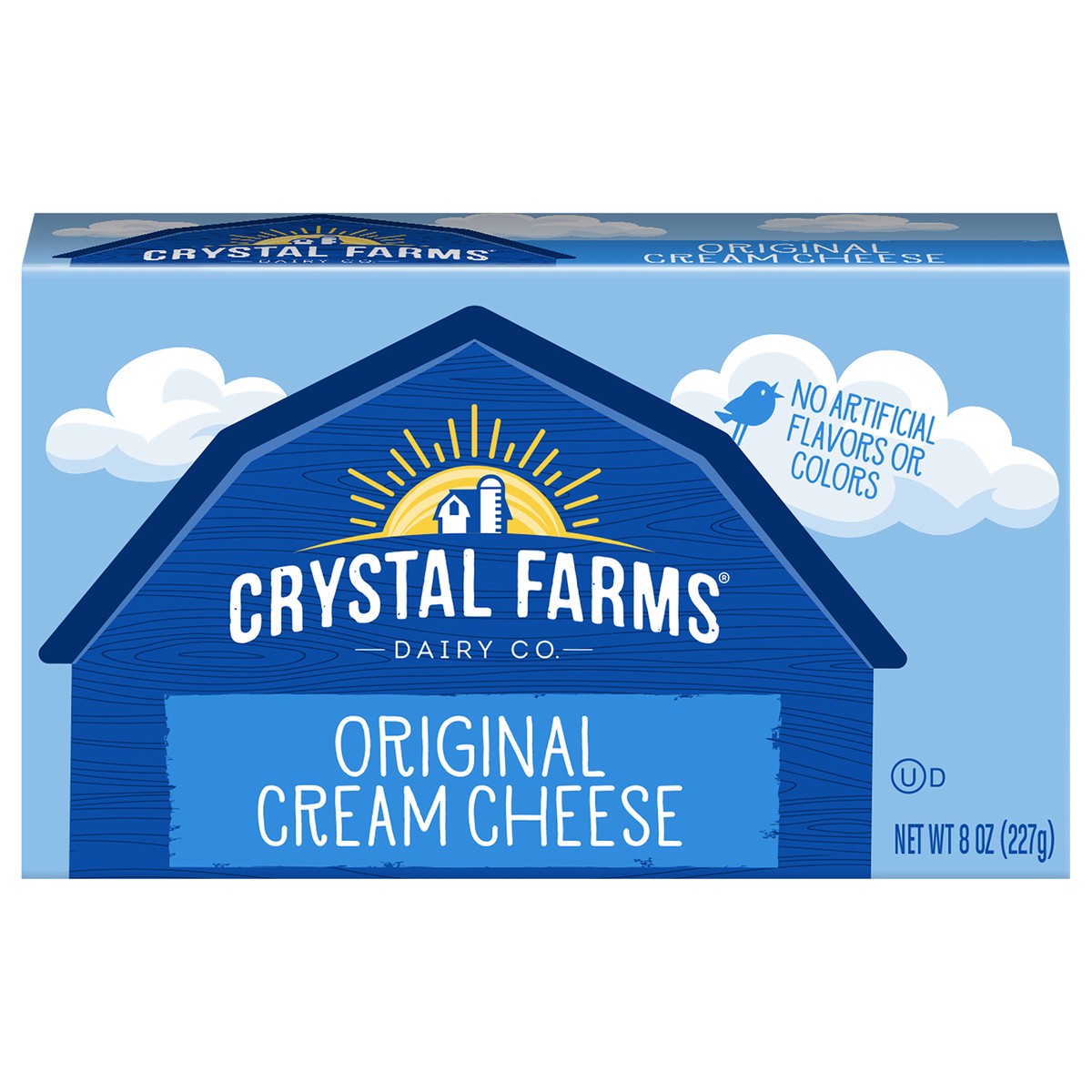 slide 1 of 2, Crystal Farms Cream Cheese, 8 oz