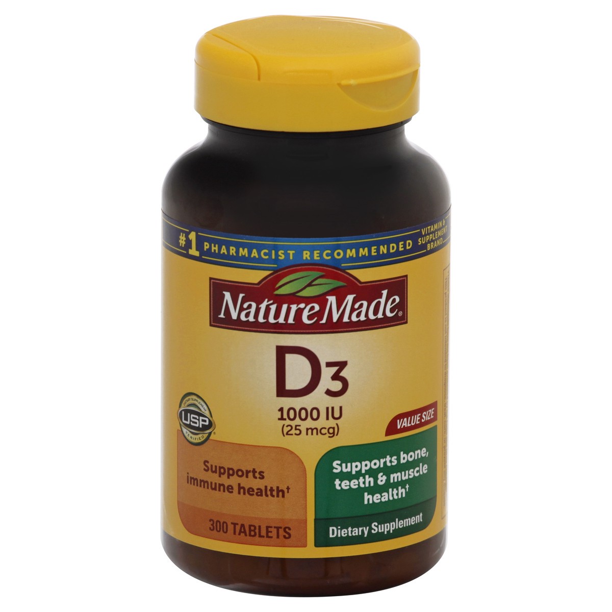 slide 1 of 1, Nature Made Value Size Tablets Vitamin D3 300 ea, 300 ct