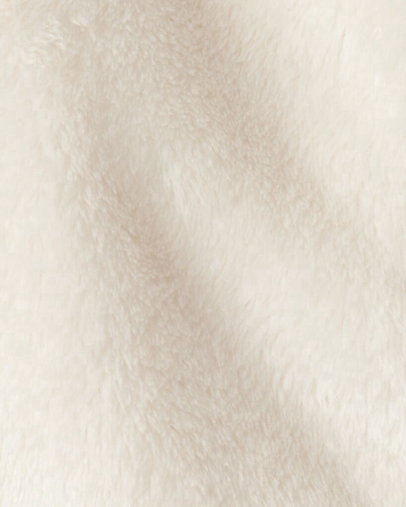 slide 3 of 3, Carter's Carters Baby Girl Sherpa Zip-Up Jacket - Ivory Cream 24M, 1 ct