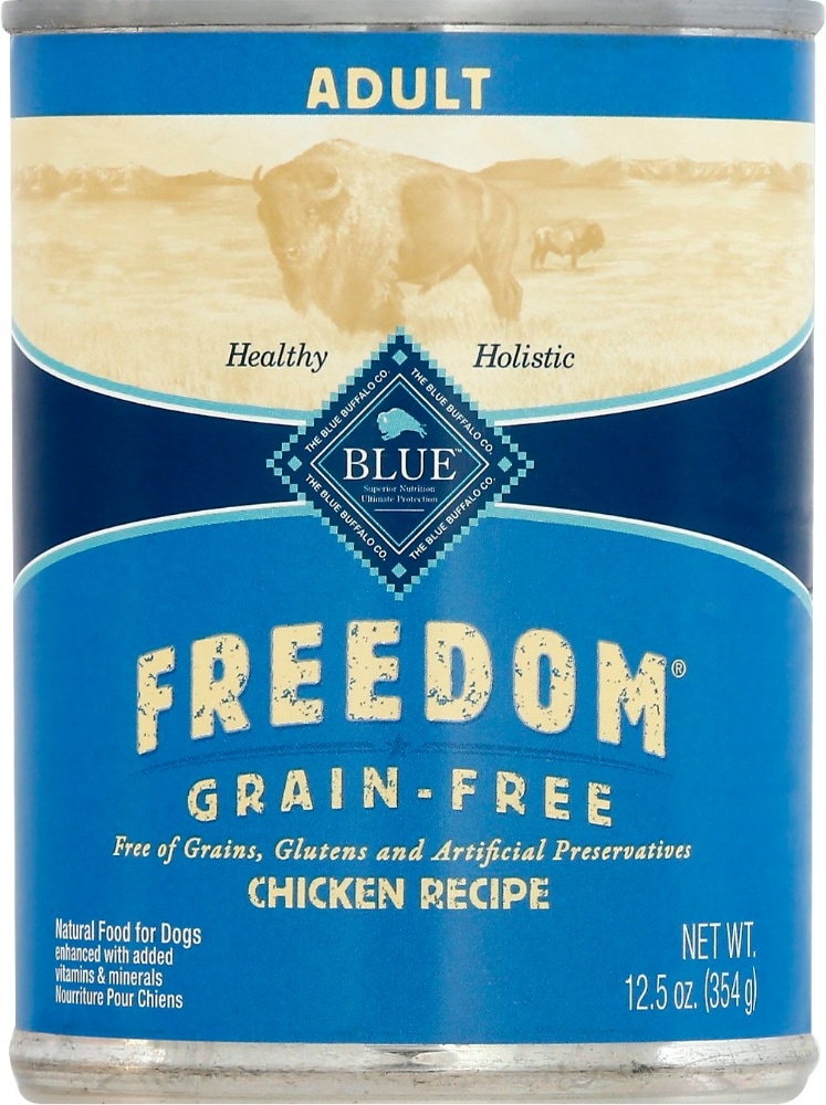 slide 1 of 1, Blue Buffalo Freedom Grain-Free Chicken Recipe Dog Food, 12.5 oz