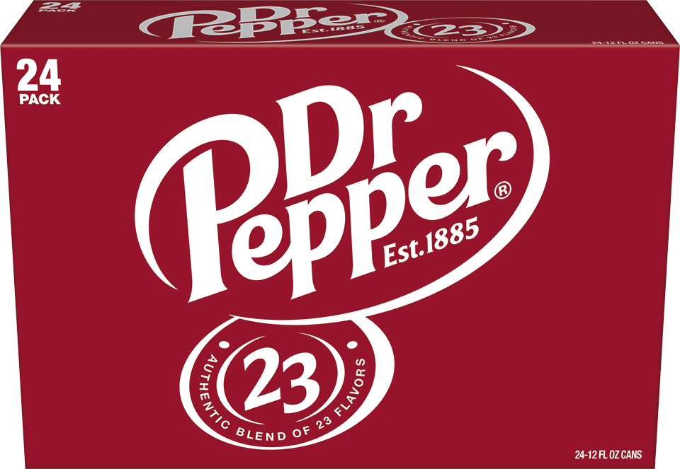 slide 2 of 5, Dr Pepper Soda, 12 fl oz cans, 24 pack, 24 ct