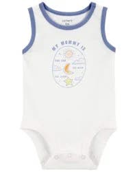 Carters Baby Mommy Sleeveless Bodysuit Ivory 18M