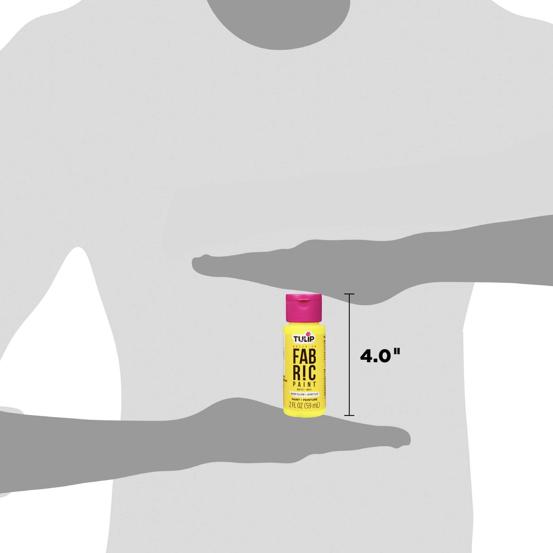 slide 3 of 5, Tulip Matte Neon Brush-On Fabric Paint, 2 fl oz