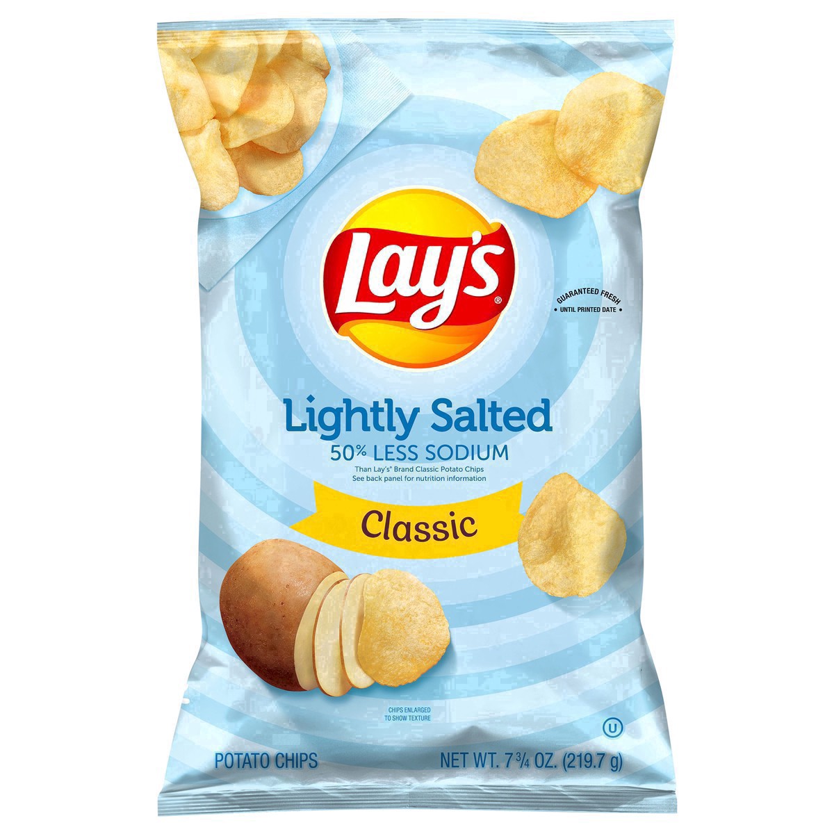 slide 4 of 36, Lay's Lightly Salted Classic Potato Chips - 7.75oz, 