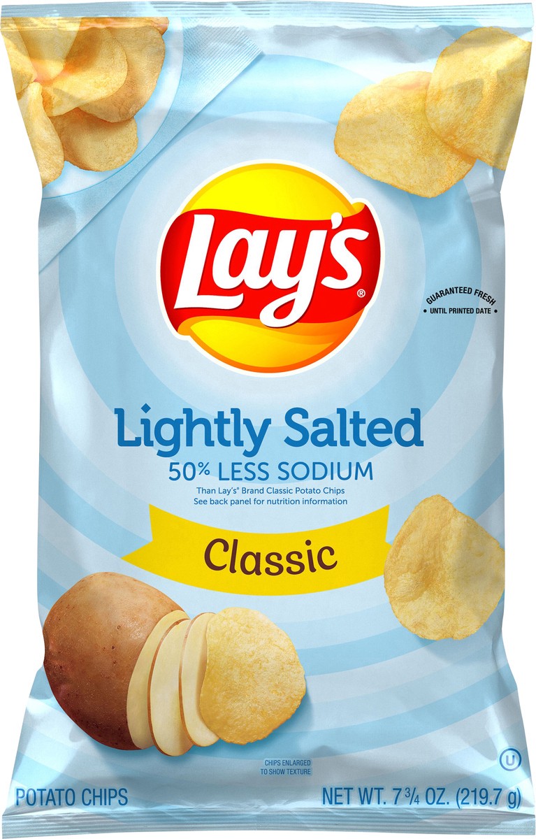 slide 1 of 36, Lay's Potato Chips, Classic, Lightly Salted - 7.75 oz, 7.75 oz