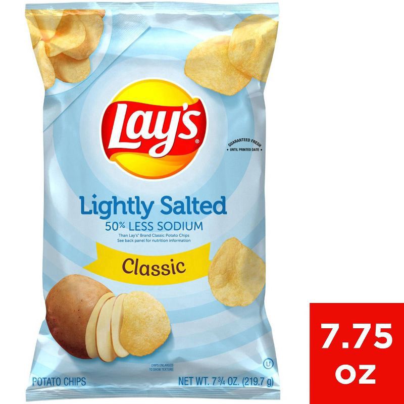 slide 1 of 36, Lay's Lightly Salted Classic Potato Chips - 7.75oz, 