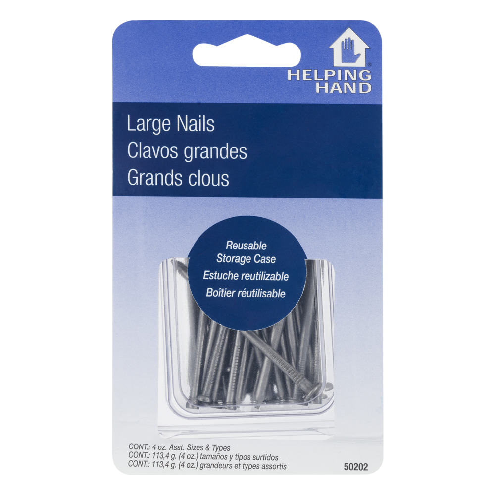 slide 1 of 1, Helping Hand Nail Assortment Large, 4 oz