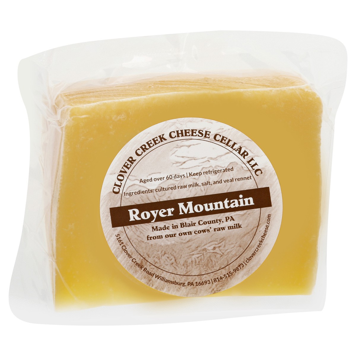 slide 7 of 13, Clover Creek Cheese Cellar Royer Mountain Cheese 6 oz, 6 oz