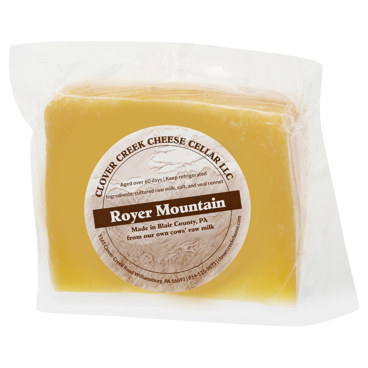 slide 9 of 13, Clover Creek Cheese Cellar Royer Mountain Cheese 6 oz, 6 oz