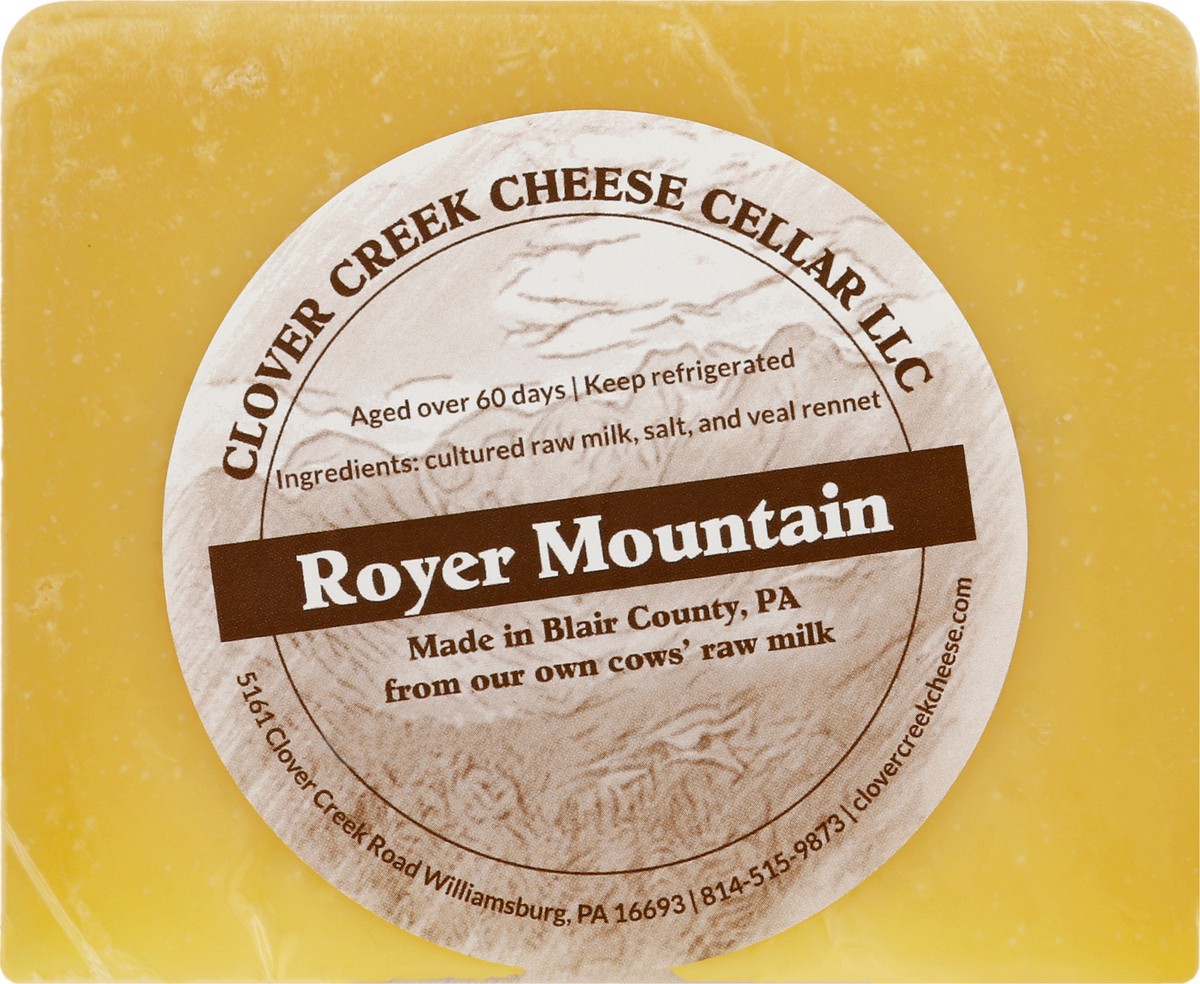 slide 2 of 13, Clover Creek Cheese Cellar Royer Mountain Cheese 6 oz, 6 oz
