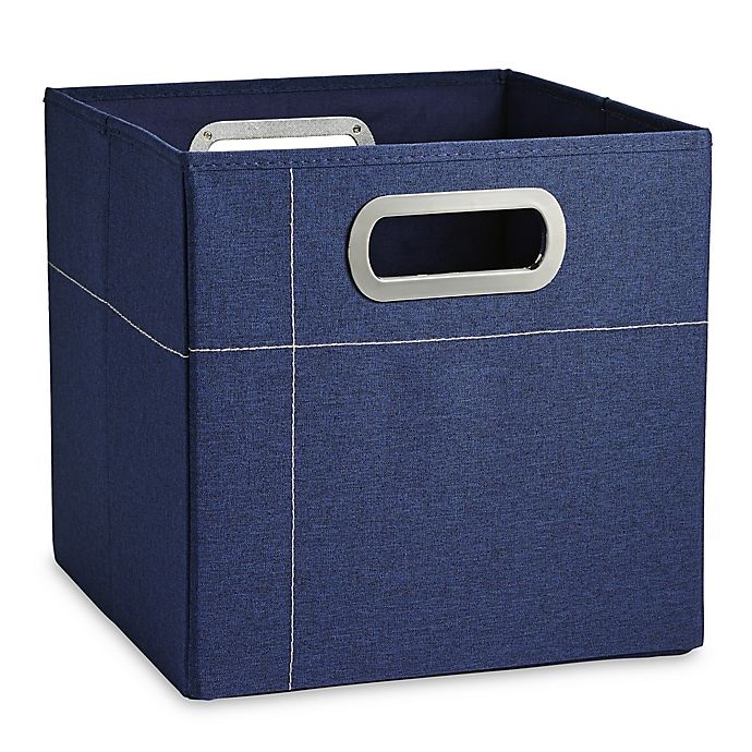 slide 1 of 2, JJ Cole Storage Box - in Navy, 11 in