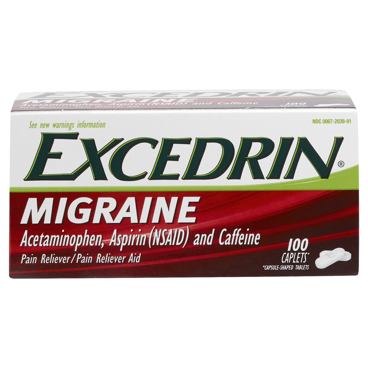 slide 1 of 2, Excedrin Migraine Caplets, 100 ct