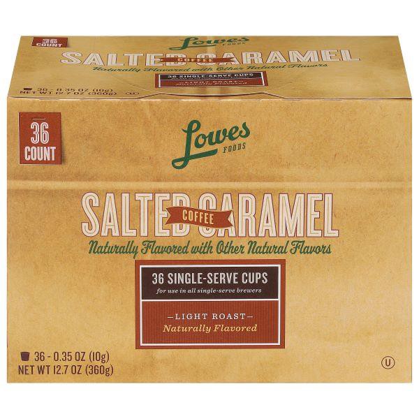 slide 1 of 1, Lowes Foods Salted Caramel Coffee Single-Serve Cups, 36 ct