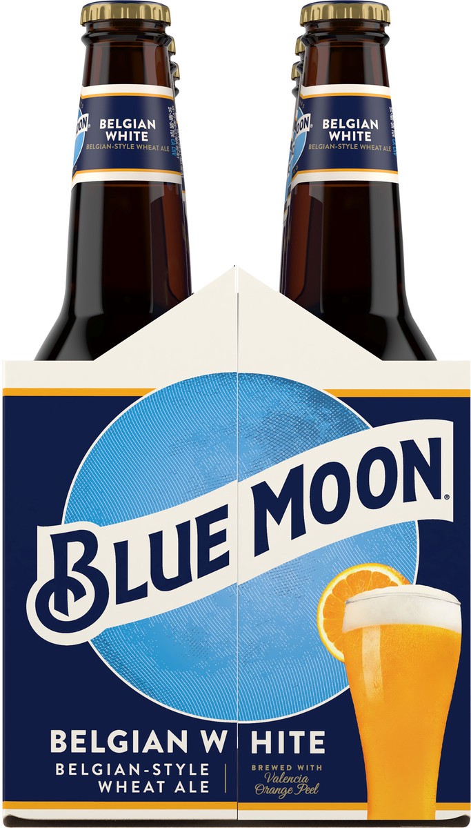 slide 9 of 9, Blue Moon Belgian White Wheat Ale, 5.4% ABV, 6-pack, 12-oz. beer bottles, 12 fl oz