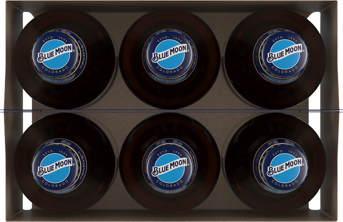 slide 4 of 9, Blue Moon Belgian White Wheat Ale, 5.4% ABV, 6-pack, 12-oz. beer bottles, 12 fl oz