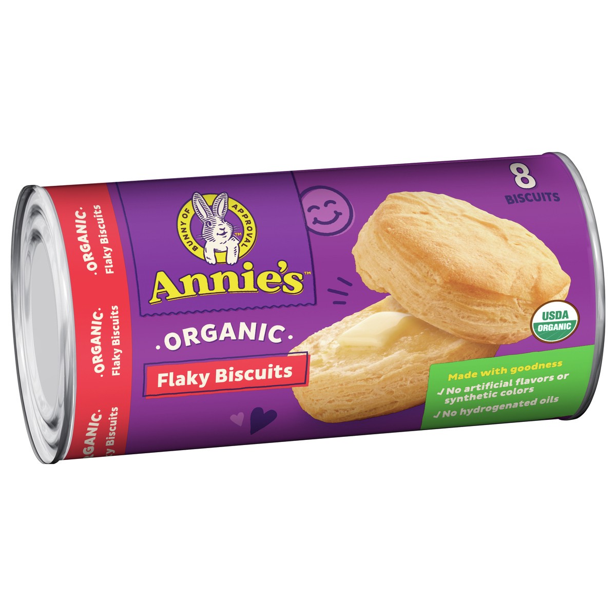 slide 2 of 13, Annie's Organic Ready to Bake Flaky Biscuits, 8-Count, 8 ct