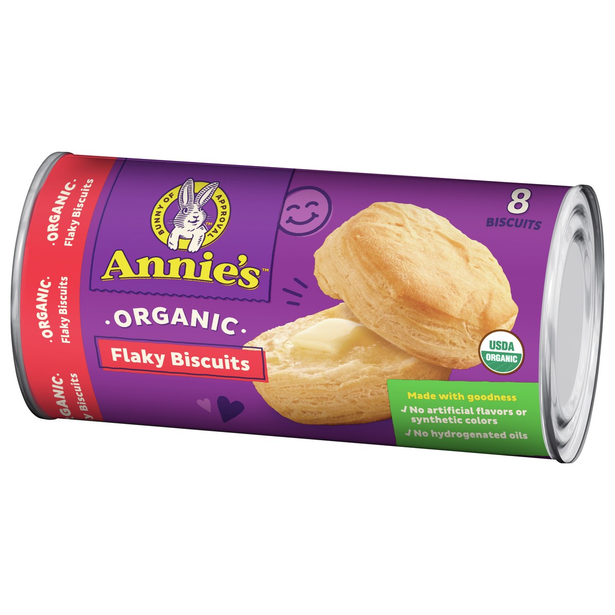 slide 4 of 13, Annie's Organic Ready to Bake Flaky Biscuits, 8-Count, 8 ct