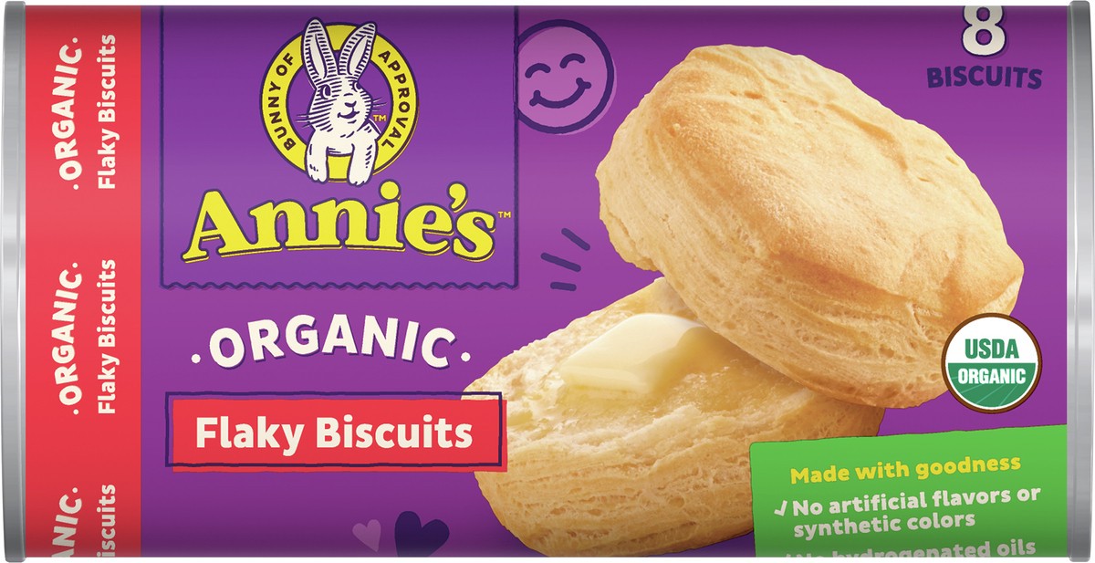 slide 3 of 13, Annie's Organic Ready to Bake Flaky Biscuits, 8-Count, 8 ct