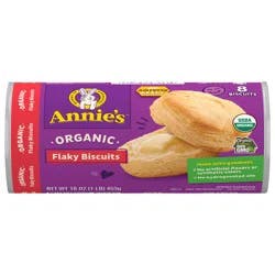 Annie's Organic Flaky Biscuits, Ready to Bake Refrigerated Dough, 8 Count, 16 oz