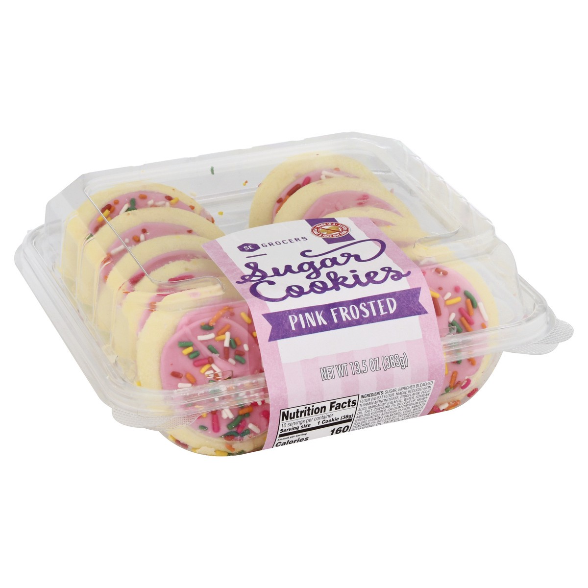 slide 10 of 14, SE Grocers Pink Frosted, 1 ct