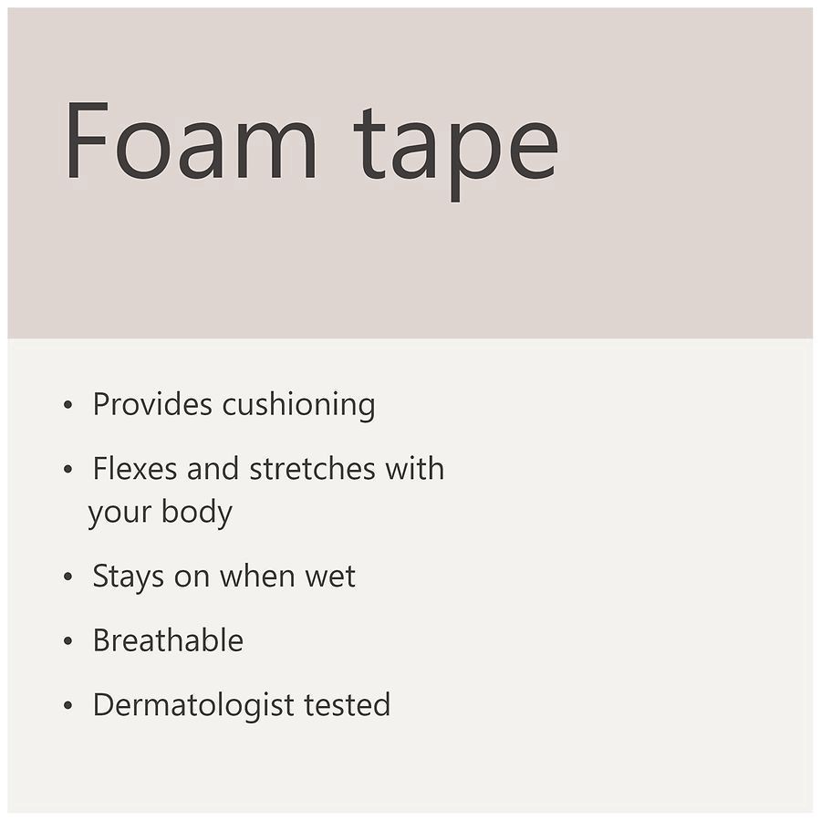 slide 5 of 5, Walgreens Waterproof Foam Tape 1 IN x 5 YD, 5 yd