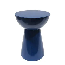 HD Designs Outdoors Metal Hourglass Stool - Blue