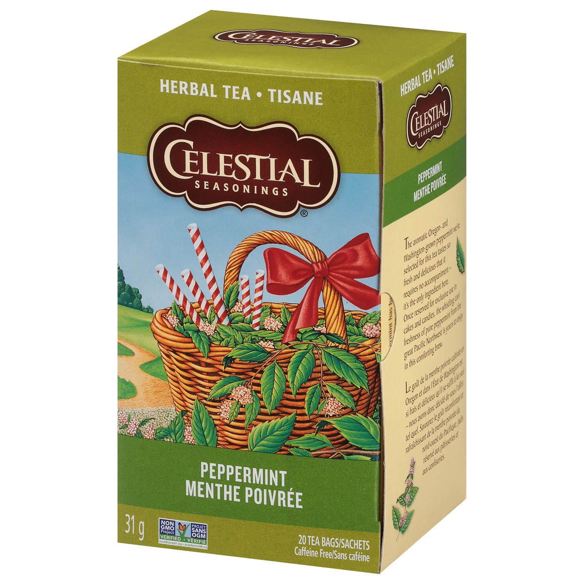 slide 3 of 9, Celestial Seasonings Caffeine Free Peppermint Herbal Tea, 20 ct