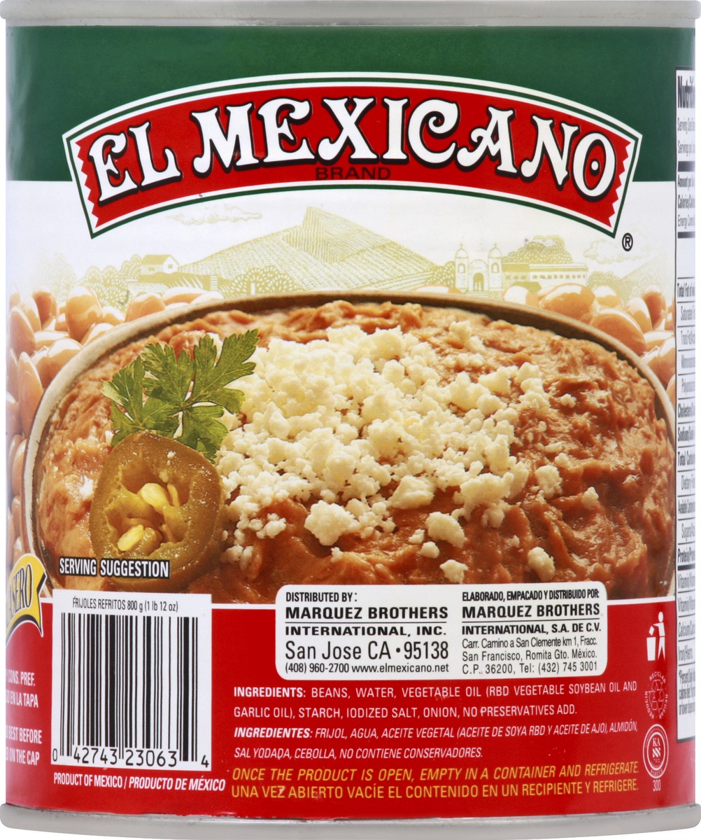 slide 10 of 10, El Mexicano Refried Beans, 26 oz