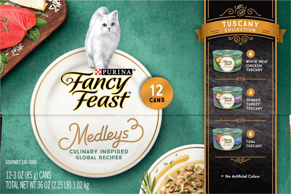 slide 9 of 9, Fancy Feast Elegant Medleys Cat Food, Tuscany Collection, 12 ct; 3 oz